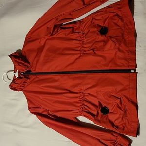 Allison Daley Petites Red Windbreaker Jacket size 8P